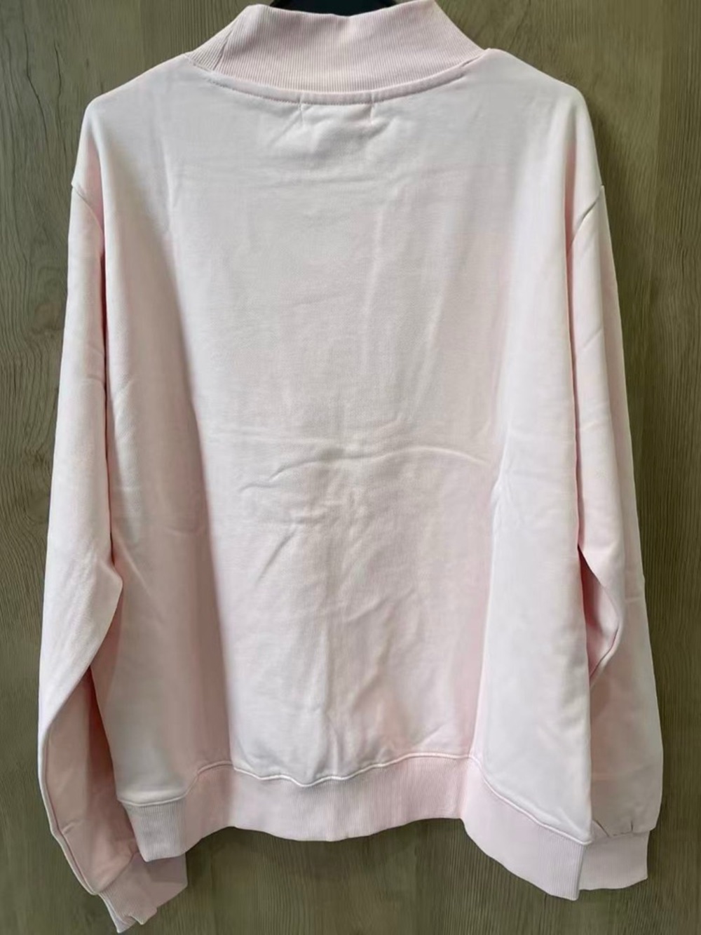 Parke Women's Soft Light Pink Crewneck Sweatshirt with Brown Lettering - Picture 5 of 5